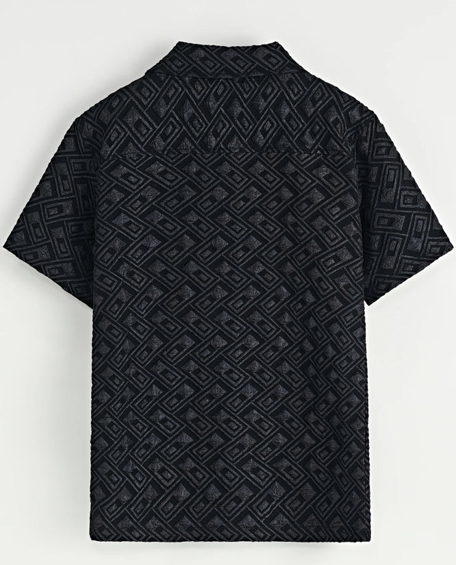 Ensemble chemise short texturé