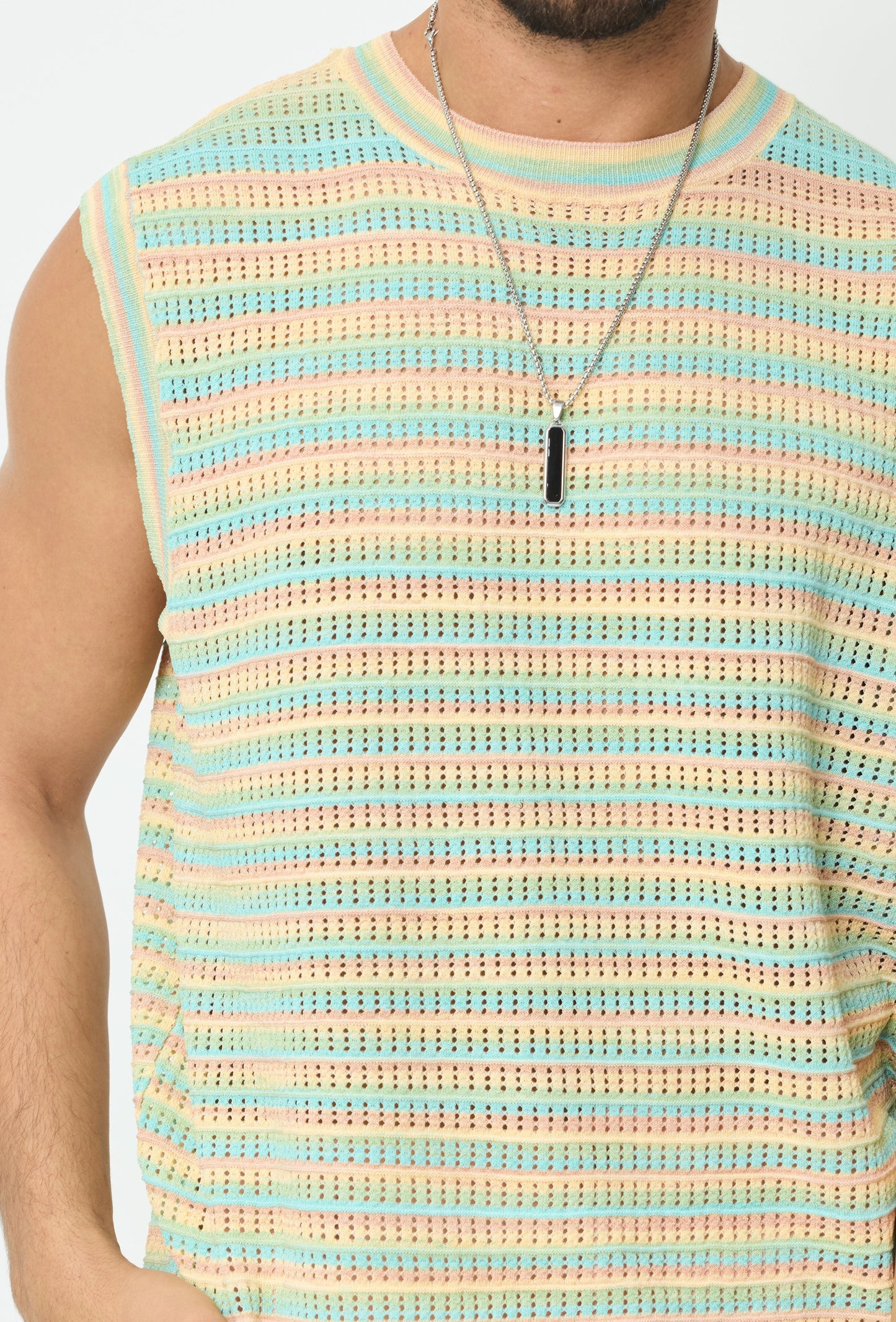 T-Shirt débardeur tricot